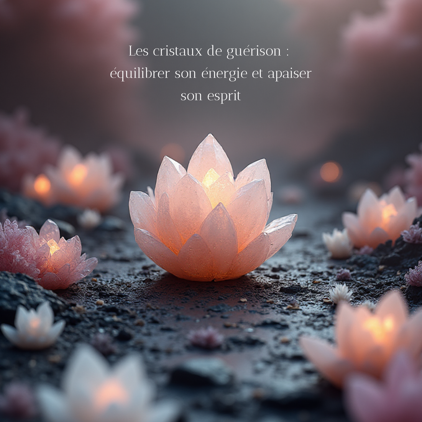 Couverture de l'e-book Les Cristaux de Guérison par Myvelyshop - Guide pour équilibrer son énergie et apaiser son esprit.