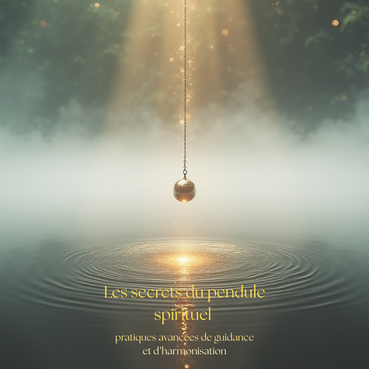 Couverture de l'e-book Les Secrets du Pendule Spirituel par Myvelyshop - Pratiques avancées de guidance et harmonisation.