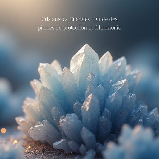 Couverture de l'e-book Cristaux et Énergies par Myvelyshop - Guide des pierres de protection et d'harmonie.