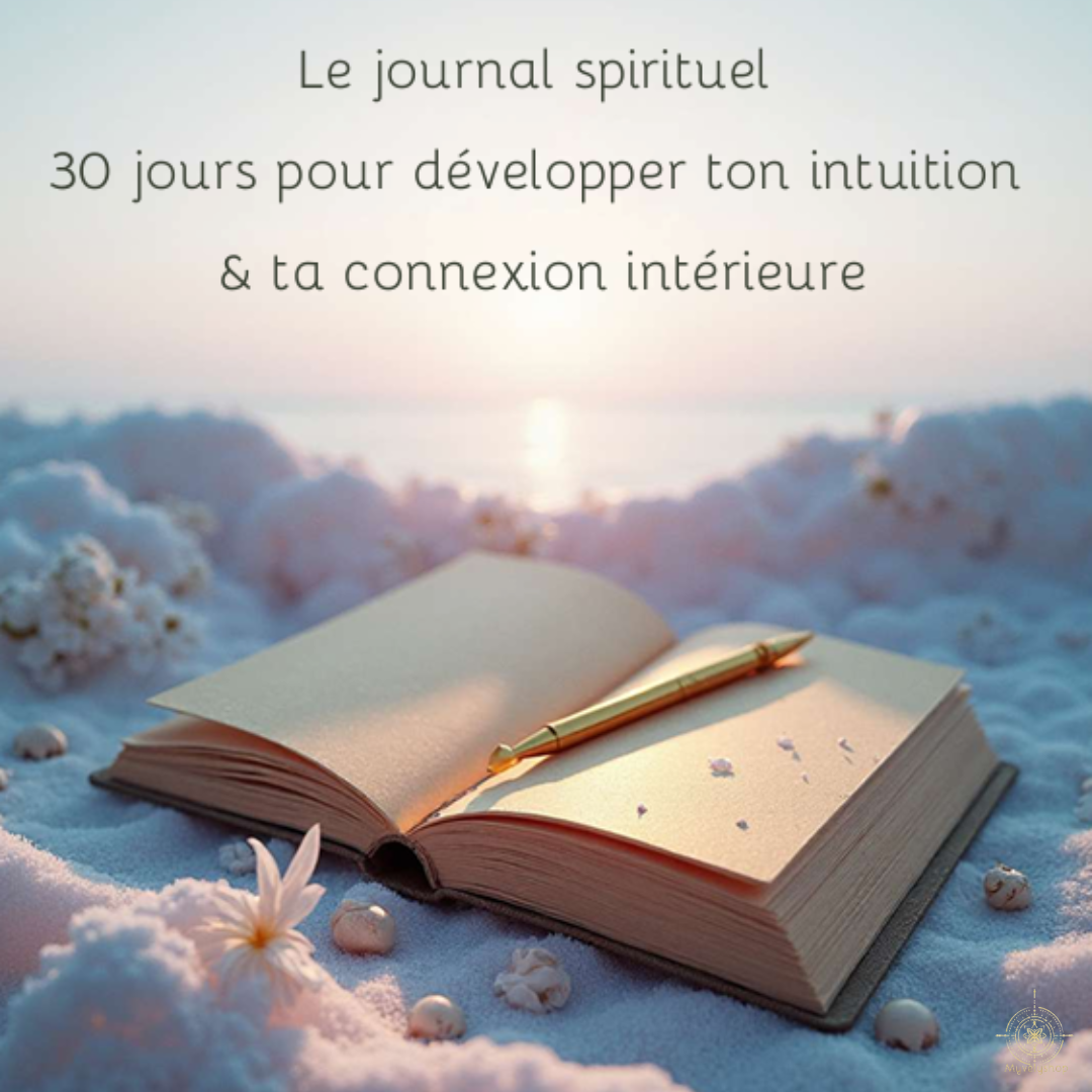 Couverture de l'e-book Le Journal Spirituel par Myvelyshop - 30 jours pour développer son intuition.