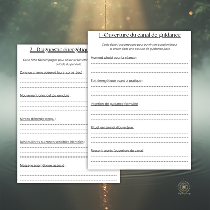 Support numérique pour soins énergétiques et ouverture du canal de guidance au pendule