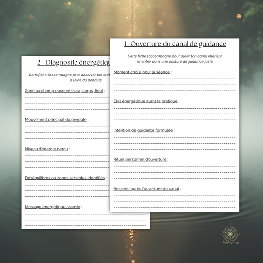 Support numérique pour soins énergétiques et ouverture du canal de guidance au pendule