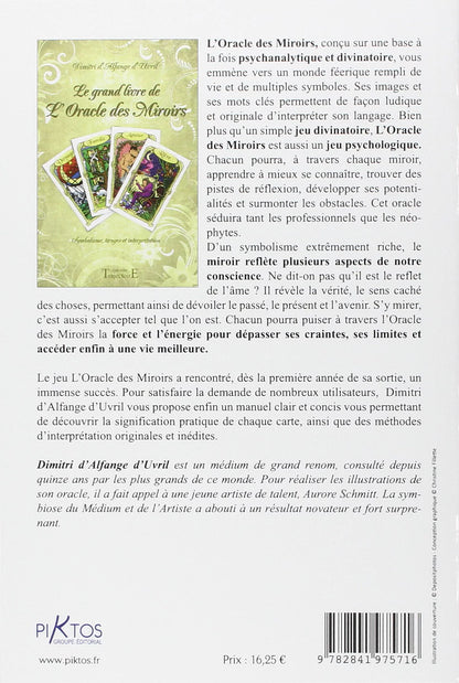 Quatrième de couverture du manuel de Dimitri d’Alfange d’Uvril, explorant les aspects psychologiques et divinatoires de ton âme.