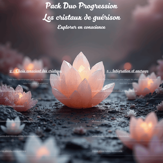 PACK Duo Progression - Les cristaux de guérison