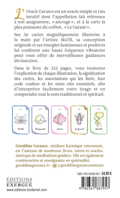 couverture de fond de la Boîte et cartes de l'Oracle Garance myvelyshop
