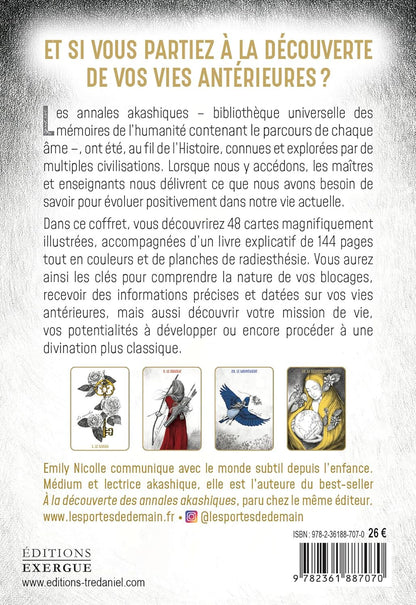 Boîtier de l'oracle Akasha - Guide des mémoires akashiques Myvelyshop - dos