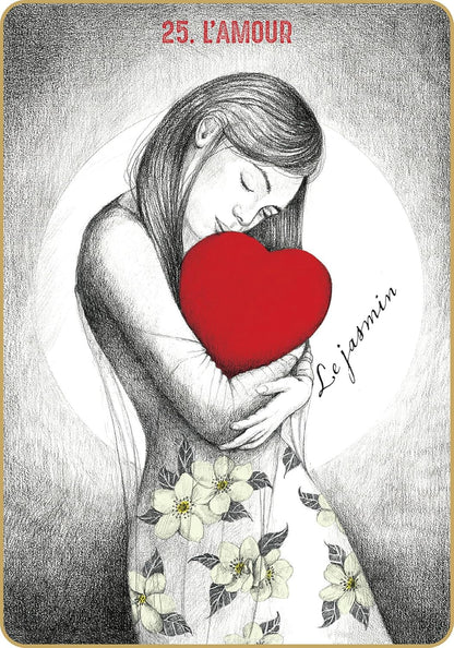 Les 44 cartes illustrées et le livret de l'oracle Akasha - l'amour