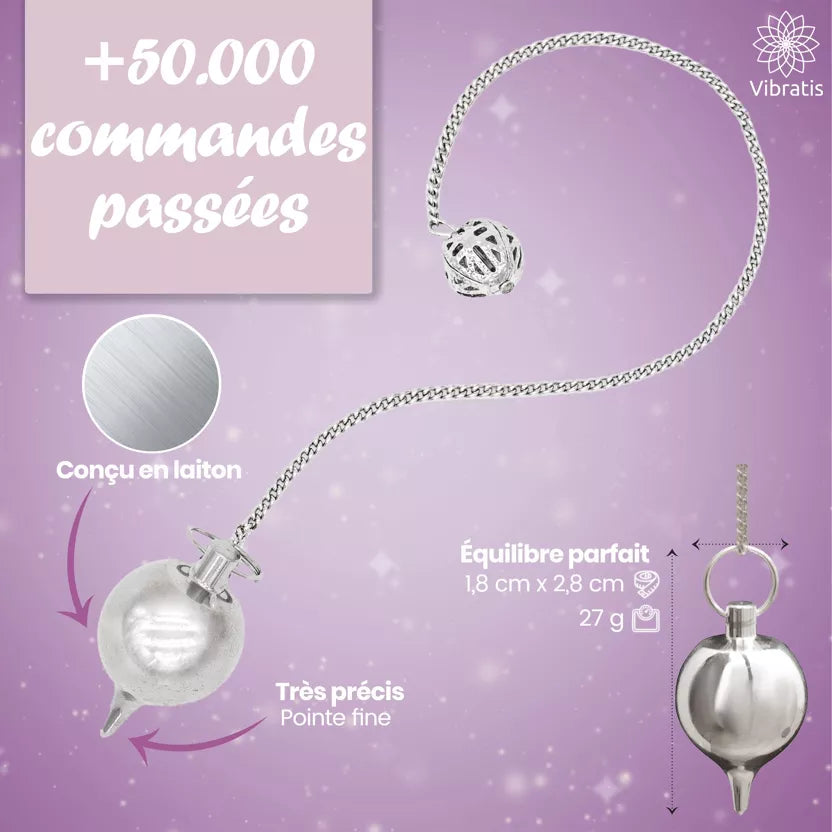 Pack duo de pendules divinatoires Égyptien Thot et Goutte d'eau Myvelyshop detail pendule goutte d'eau