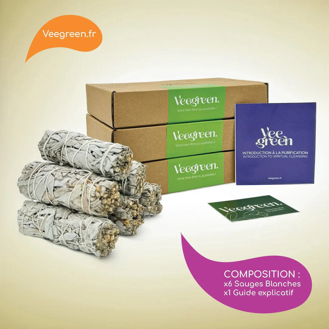 Coffret complet Bâton de sauge blanche de Californie pour purification Myvelyshop