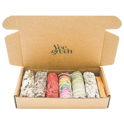 Kit de purification maison complet avec sauge et palo santo Myvelyshop